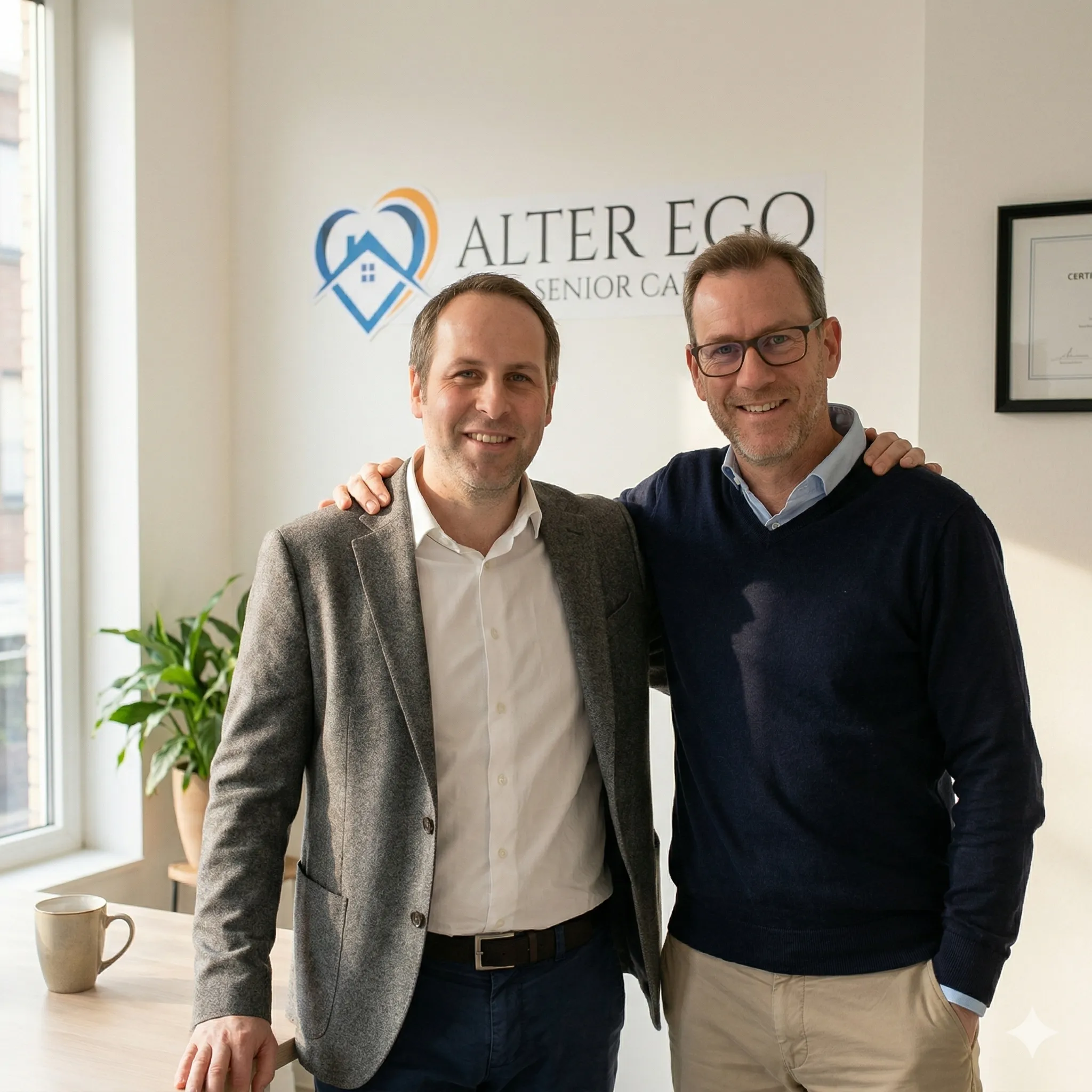 Emanuel and Benjamin, the directors of Alter Ego à Domicile